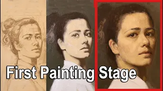 Adding Life to a Portrait. The First Painting Stage. Preview