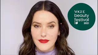 Celebrity Makeup Artist Lisa Eldridge's Ultimate Red Lipstick Tutorial | Vogue Beauty Festival 2021