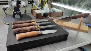 Заточка трёх ножей от South Knife Краснодар M390, Elmax, N690. M390, Elmax, N690. TSPROF K03 Pro