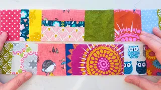 Awesome Idea to Use Small Fabric Scraps. The Smaller the Scraps, the Cuter They Become!