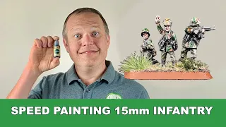 PAINTING 15mm INFANTRY with SPEED PAINTS: Easiest Method For Flames of War and Team Yankee Troops