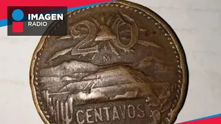 Moneda de 20 centavos con el volcán Popocatépetl vale hasta 80 mil pesos