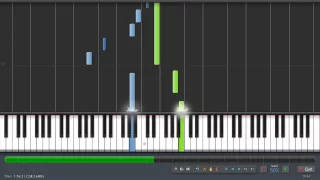 Minecraft - Wet Hands - Piano Tutorial (50% Speed) Synthesia