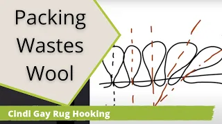 Why packing your rug hooking loops wastes wool!