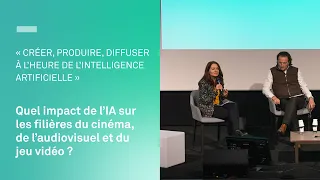 Présentation de l'étude impact de l’IA sur les filières du cinéma, de l’audiovisuel et du jeu vidéo