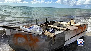 Cuban migrant boat causes stir after washing ashore on Hollywood Beach