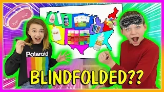 THROWING DARTS AT A MAP BLINDFOLDED | We Are The Davises
