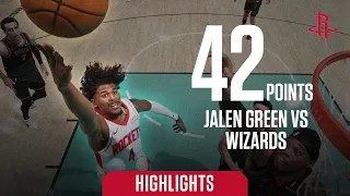 Jalen Green Ties Career High 42 Points 3/19/24 | Houston Rockets