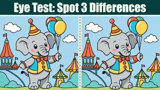 Spot The Difference : Eye Test - Spot 3 Differences | Find The Difference #140