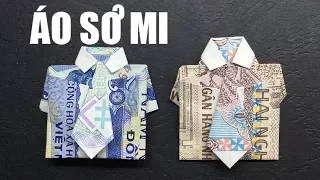 Xếp Áo Sơ Mi Bằng Tiền Giấy ZOOM - Xếp Giấy Origami.