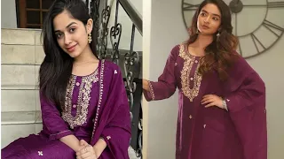 Anushka Sen Vs Jannat zubair Same design Dress collection #trending #viral #collection #dress