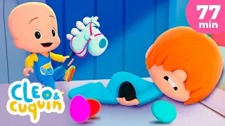 TEN EGGS IN A BED 🥚🎵 and more Nursery Rhymes by Cleo and Cuquin | Children Songs