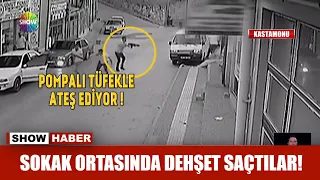 Sokak ortasında dehşet saçtılar!