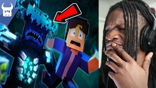 MINECRAFT WARDEN RAP | "Quiet Please!" | Animated Music Video (REACTION)