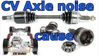 Explanation of what causes a CV axle to make clicking noises when turning and accelerating