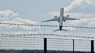 Plane Takes Off Almost Vertically