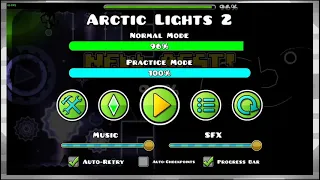 [60HZ] arctic lights (extreme demon) 100% by robtop | BLACKNIGG4 [GMD]