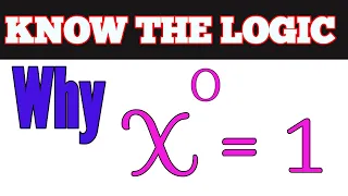 Why x raised to the power 0 is equal to 1 || Proof Number Raised to Power 0 Is 1|| Zeroth Power rule