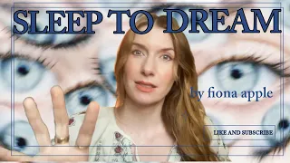 Therapist Reacts To: Sleep to Dream by Fiona Apple *For me, this is F U to Narcs*