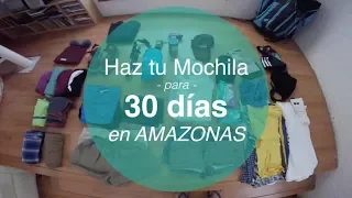 Qué empacar en tu mochila para viajar a la selva del Amazonas