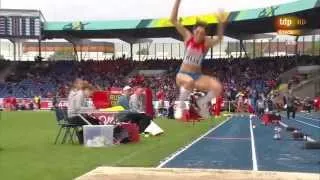 Triple jump women final round European Athletics Team Championships Braunschweig 2014 Germany