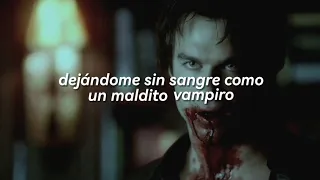 "bleedin' me dry, like a goddamn vampire" || olivia rodrigo (damon y caroline, the vampire diaries)
