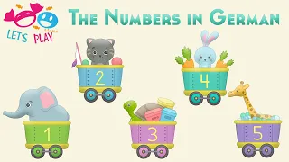 The Numbers in German for Children 1 to 5 