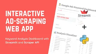 How to build an Interactive Ad-scraping Keyword Analysis Web App with Streamlit Python & ScraperAPI