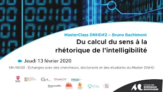 Masterclass #DNHD2 - Bruno Bachimont