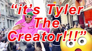 Crowd Goes Crazy For Tyler The Creator at New York City GOLF WANG Store Grand Opening [Odd Future]