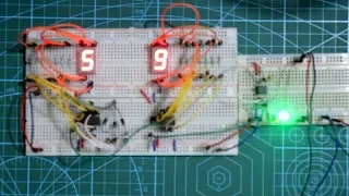 MOD 60 Counter with 7 Segments Display | 0 to 59 Counter Practical Circuit