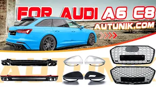 Autunik.com - Audi A6 C8 Diffuser Parts & Tailpipe Upgrade