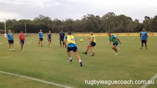 Rugby League Loop Pass Drill