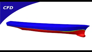 CFD Simulation of flow around DTMB ship hull