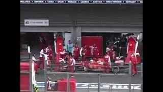 F1 2014 Spa-Franchorchamps FP1 Alonso Enters Pitlane