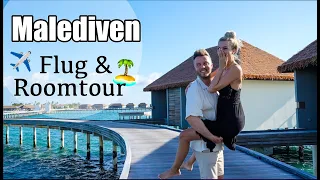 MALEDIVEN VLOG 🏝️ ANKUNFT im PARADIES mit WASSERVLLA-ROOMTOUR & INFINITY POOL