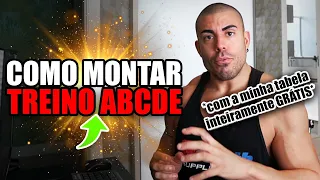 Como montar um treino ABCDE *passo-a-passo*