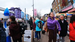 Camden Market Buzz 😍🌟 | London Walking Tour | (Feb, 2024) [4K]