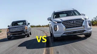 2020 Kia Telluride VS 2020 Hyundai Palisade Speed test | Turbo Petrol Run