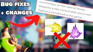 NEW MOVES, NEW WEAPONS, CONSUMABLES, FEATURES + BUG FIXES & BALANCE CHANGES! | rumbleverse