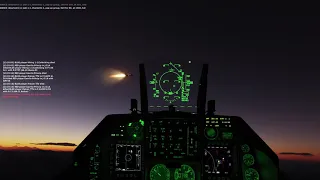 DCS F16 Growling Sidewinder Dusk Skies