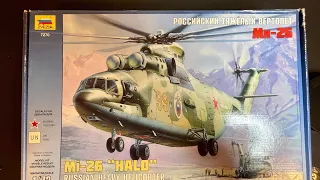 Zvezda Mi-26 “Halo” Russian  Heavy Helicopter 1/72. Review PART I: Unboxing