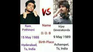 Ram Pothineni Vs Vijay Deverakonda || Comparison Between Ram and Vijay Deverakonda Biography