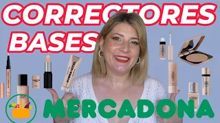 TODAS las BASES y CORRECTORES de MERCADONA/ FAVORITAS🫶🏻 yDECEPCIONES💩