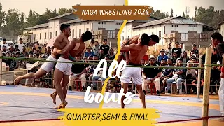 Zeliang Wrestling Championship 2024,Matches from Quarter to Final