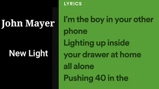 John Mayer - New Light Karaoke (Female Key)