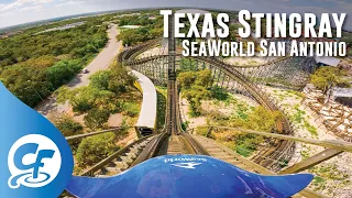 Texas Stingray front seat on-ride 5K POV @60fps SeaWorld San Antonio