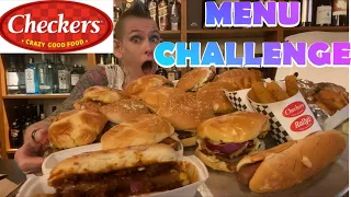 Checkers FULL MENU challenge | MOM VS FOOD | MARYLAND EATS