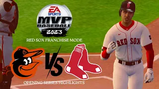 MVP Baseball 2023 (Mod) - RED SOX FRANCHISE MODE | OPENING SERIES HIGHLIGHTS | EP. 1