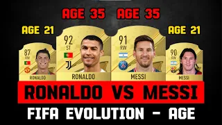 Ronaldo VS Messi FIFA Age Evolution | Age 21 - 35